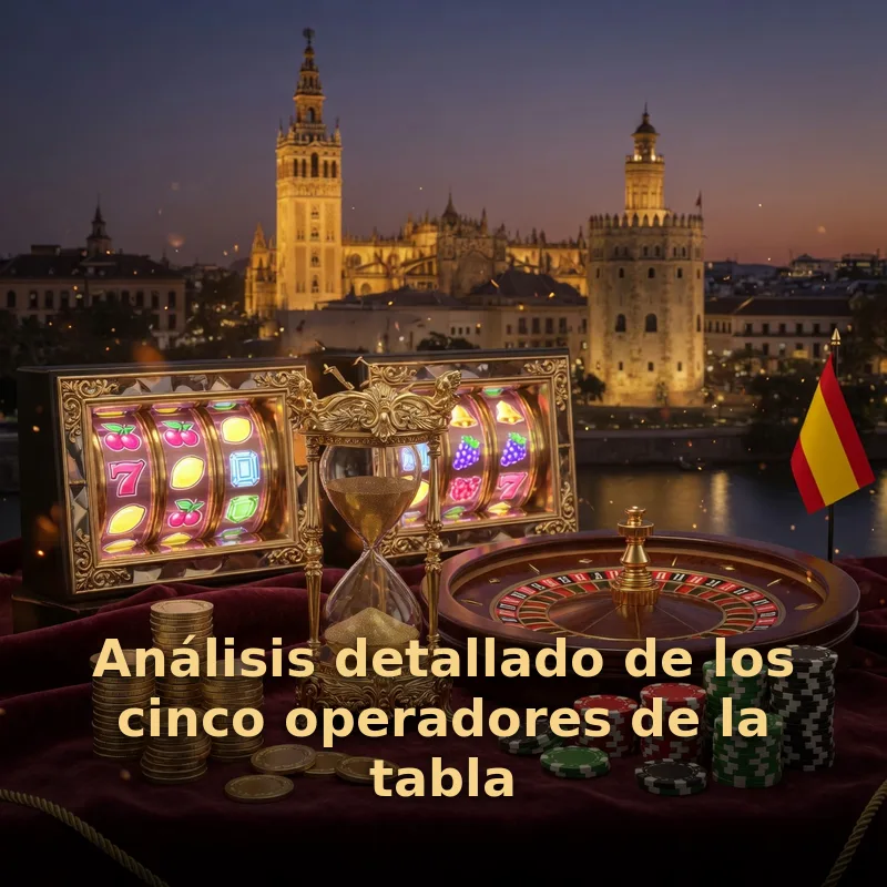 Análisis detallado de los cinco operadores de la tabla